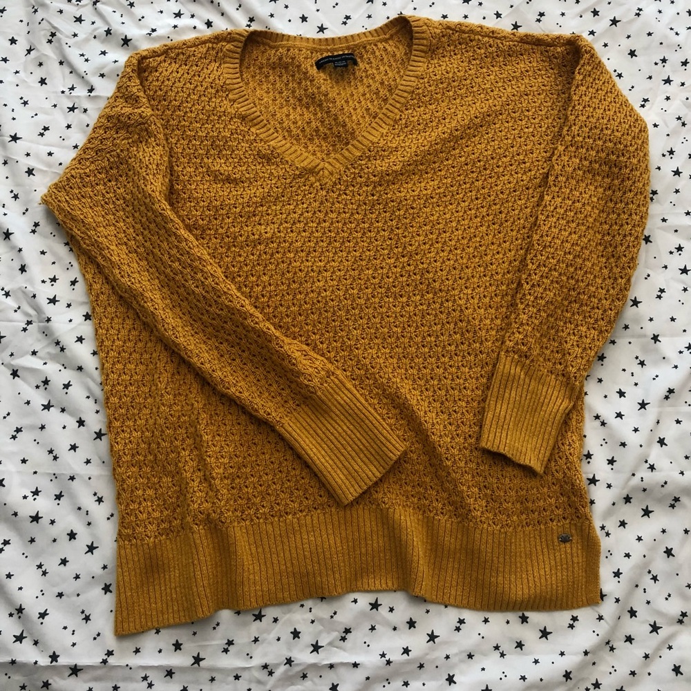 AM Mustard Knit Sweater